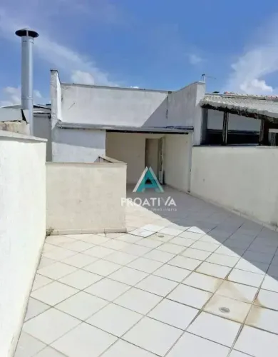 Cobertura para alugar, 124 m² por R$ 3.041,67/mês - Vila Humaitá - Santo André/SP