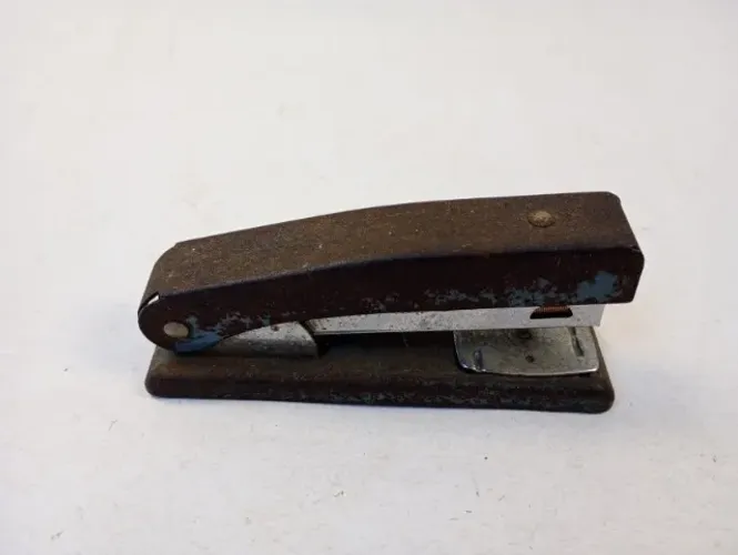 Grampeador Antigo Rexel Meteor Made in England (Décadas 50-70 / Coleção)