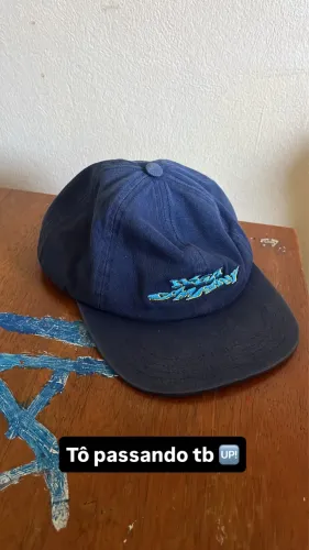 Boné High original 6 panel azul