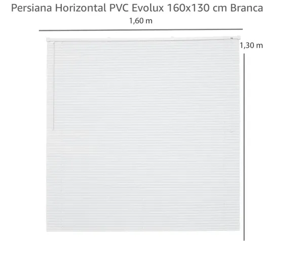 Persiana branca 160x130