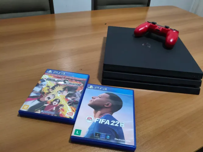 ? PS4 Pro 1TB - Excelente Estado | 1 Controle + 2 Jogos