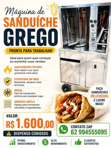 Máquina sanduíche grego