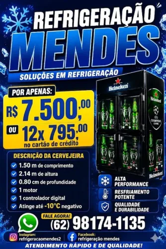 Câmara fria 4 portas nova