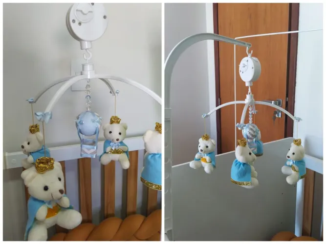 Móbile Musical e Giratório para Berço