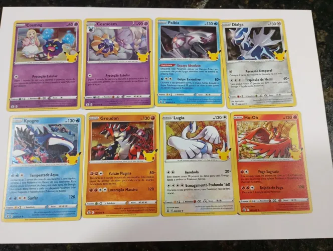 Lote de cartas pokémon celebração 25 anos(2021)