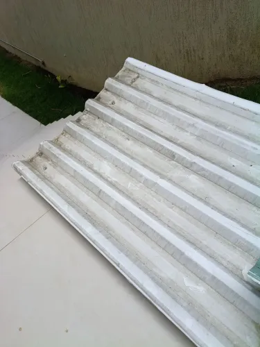 70m2 de Telha Metálica TP-40 Branco Neve 0.43mm (usada)