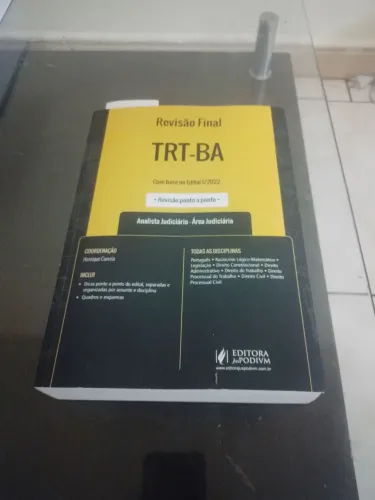 Revisão Final Analista Judiciário do TRT