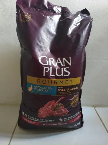 Ração Gran Plus - gato castrado - sabor ovelha 10kg