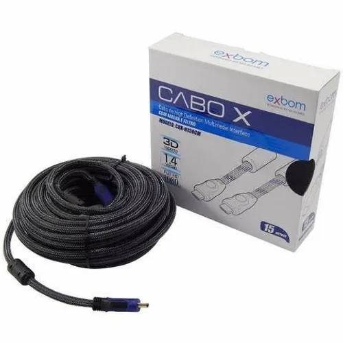 Cabo HDMI com malha (distribuidora JK eletrônicos, honestidade e qualidade)
