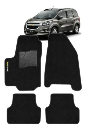Jogo Tapete Automotivo Chevrolet Spin 4pçs Preto aoyjk wtyfj