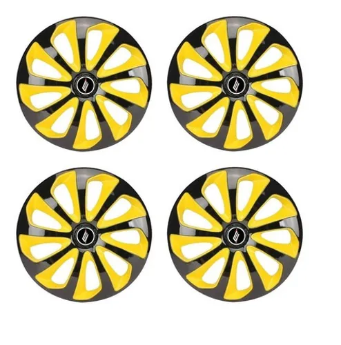 Calota Esportiva Aro 14 Elitte Universal linha Velox amarelo Elitte