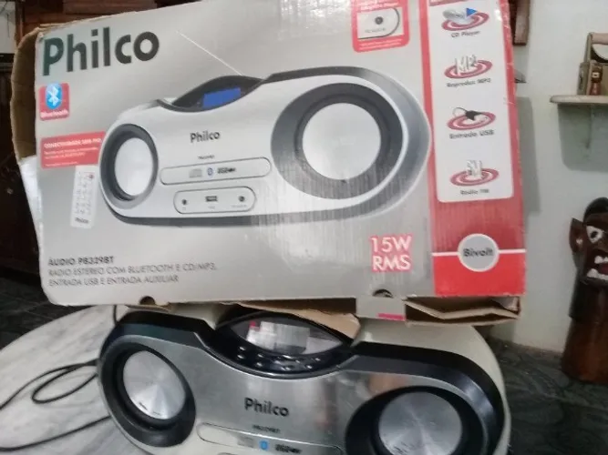 som philco pb329bt.entrada usb, controle remoto