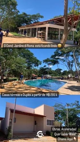 G.L - Cond de Casas Jardins Di Roma/ Financiamento/ Taxas de ITBI e Cartório grátis