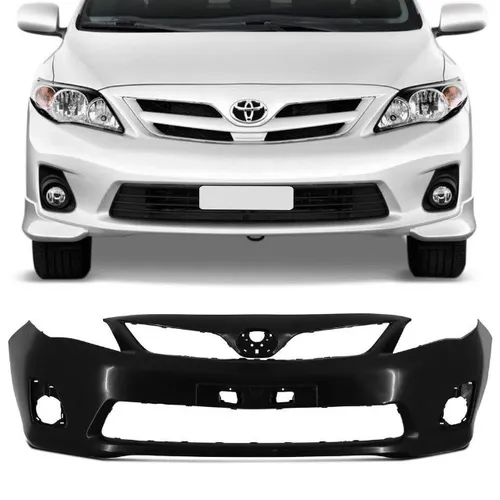 Parachoque Dianteiro Toyota Corolla 2012 a 2014- Preto Liso- Lumax 