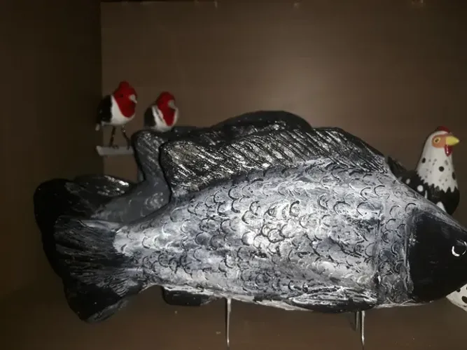 Escultura de peixe artesanato