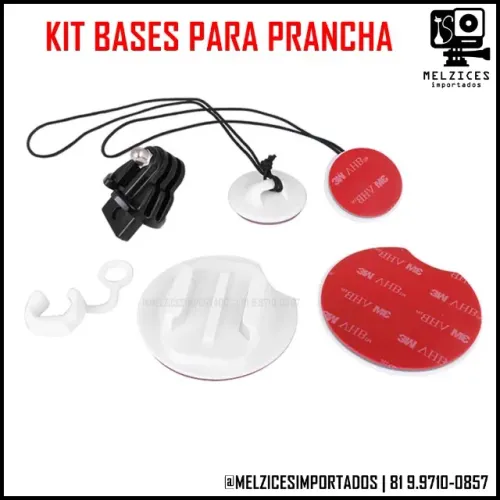 Kit Bases Para Prancha de Surf para Gopro e Similares
