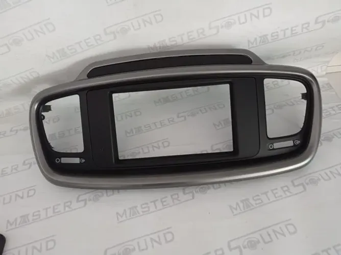 Moldura 2 Din para: Kia Sorento. 2016/20. Borda grafite. Semi-nova.