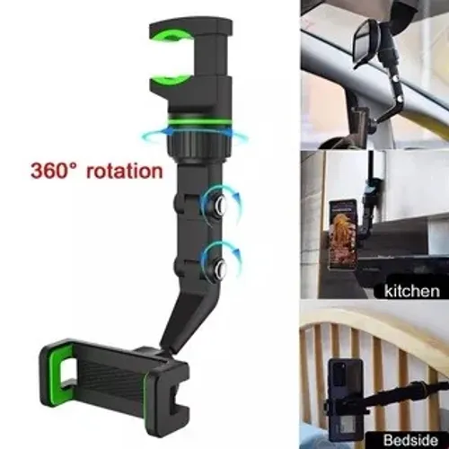 Suporte Universal Veicular Retrovisor Mesa Celular 360 Graus
