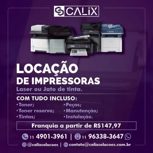 Alugue sua impressora