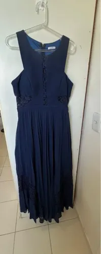  Vestido de festa azul 