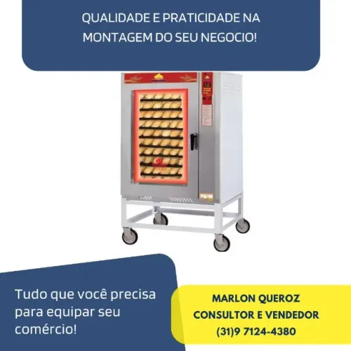 Forno 8 Esteiras a Gás Turbo Pogas