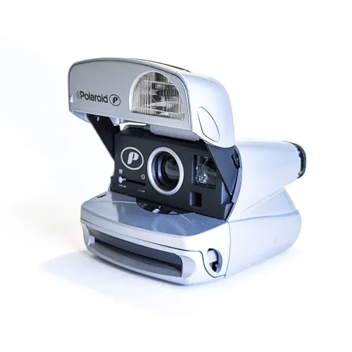 Câmera analógica instantânea Polaroid 600 Silver
