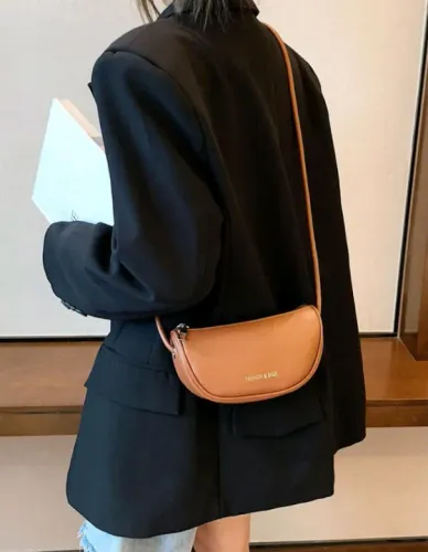 Bolsa transversal couro PU pequena