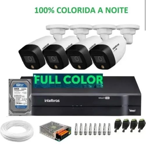 Camera de segurança, cerca elétrica, alarme