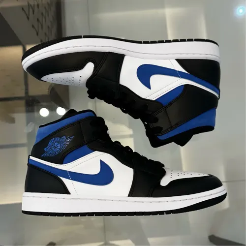 Tênis Nike Air Jordan 1 Mid Racer Blue Azul Original