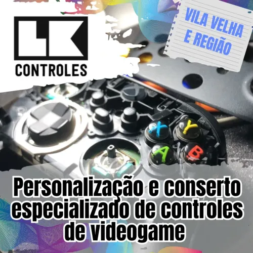Conserto e personalização de controles de videogame  