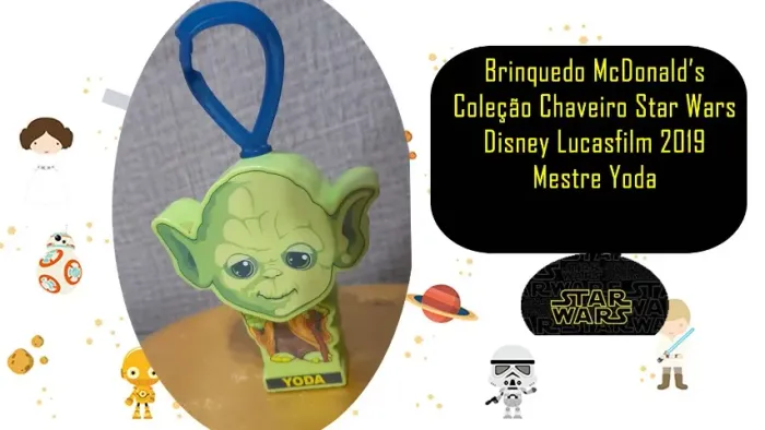 Brinquedo McDonald?s Coleção Chaveiro Star Wars Disney Lucasfilm 2019 Mestre Yoda