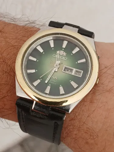 Relógio antigo de coleção japonês década de 1970 ORIENT AUTOMÁTICO RARO