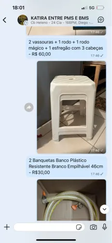 2 Banquetas Banco Plástico Resistente Branco Empilhável 46cm
