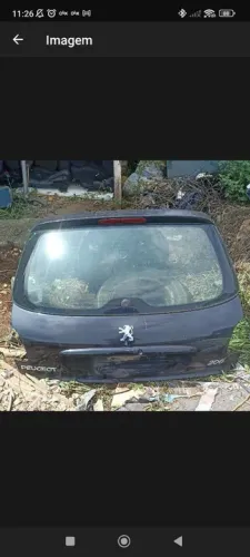 Tampa traseira Peugeot 206/207
