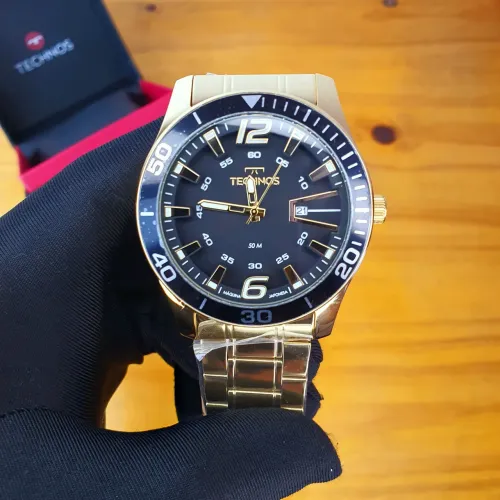 Technos Racer dourado 46mm NOVO com nota e garantia