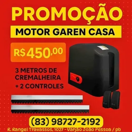 Motor para Portão Garen 300kg - OFERTA ESPECIAL com instalação grátis
