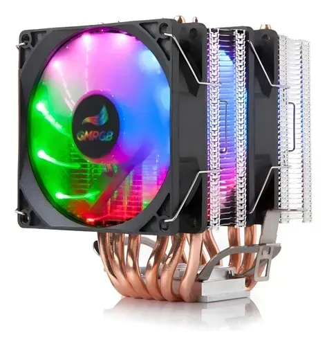 Cooler Duplo RGB Fixo Para Computador