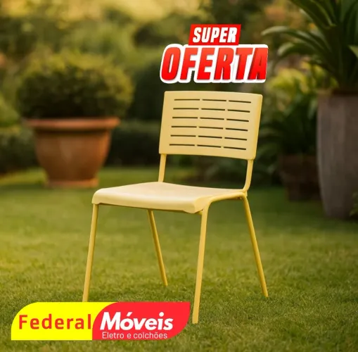 Cadeira Plástica Niala - Resistente ao tempo e ao uso constante