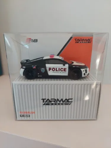 Tarmac Audi R8 Police - 1/64 - Não Hot Wheels