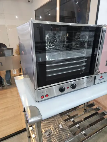 forno turbo elétrico 4 assadeiras 30x30 total inox - novo