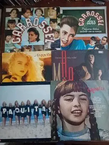 Lote com 10 discos infantil e para animar sua festa 