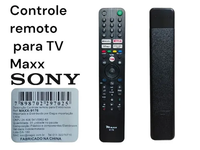 Controle Remoto para tv Sony maxx