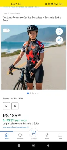 Roupa de ciclismo feminina 