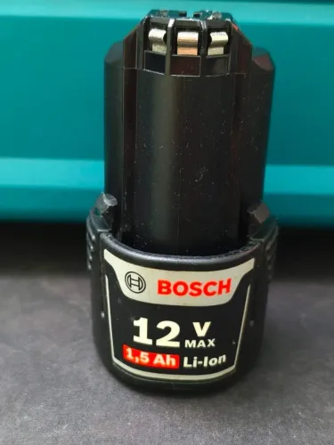 Semi nova Bateria original Bosch 12V 1,5Ah GSR 12-LI GSB 12V30 10,8V-LI parafusadeira 