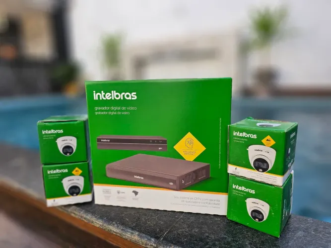 Câmeras de segurança na promoção 