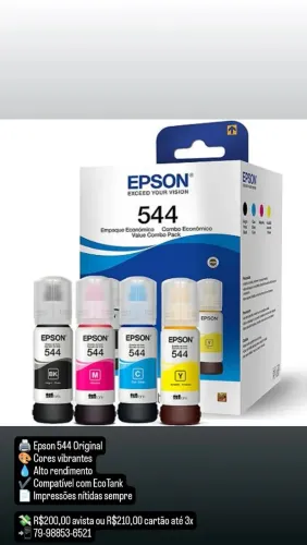 Kit Refil Epson 544 Original