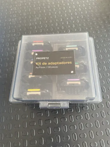Kit de adaptadores aço inox 8 peças para maquininha de tosa 