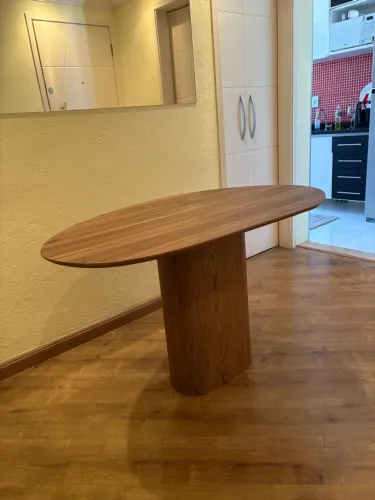 Mesa orgânica madeira 1,30X0,70 todos os tons