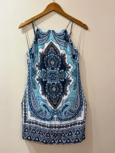 Vestido Floral Azul