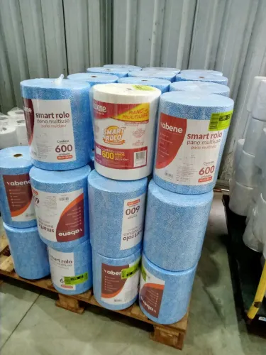 Pano Multiuso Sintético Vabene Smart Rolo Azul 28x240 metro Rolo 600 panos Em Promocao